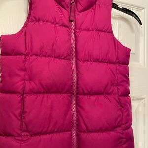 Old Navy Girls Frost Free Hot Pink Puffer Vest XS (5)